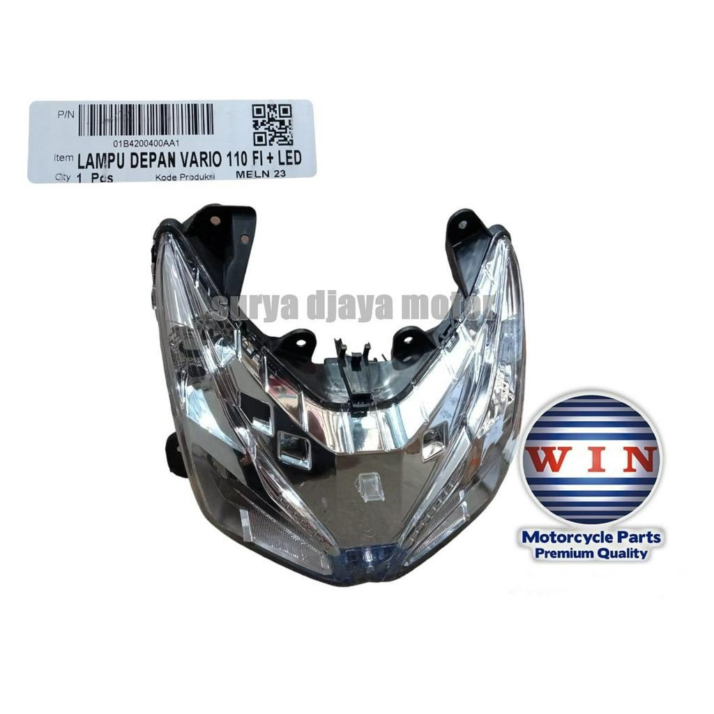 Reflektor Lampu Depan Vario 110 Fi ESP LED ( Soket 3 ) Dan Vario 110 FI LED ( Soket 7 ) Free Buble W