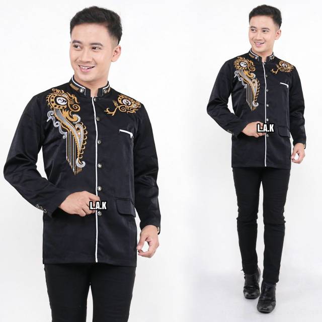 Jasko bordir NU warna putih hitam merah coklat hijau