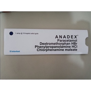 Jual Anadex 10 Tablet | Obat Flu, Demam, Sakit Kepala, Hidung Tersumbat ...