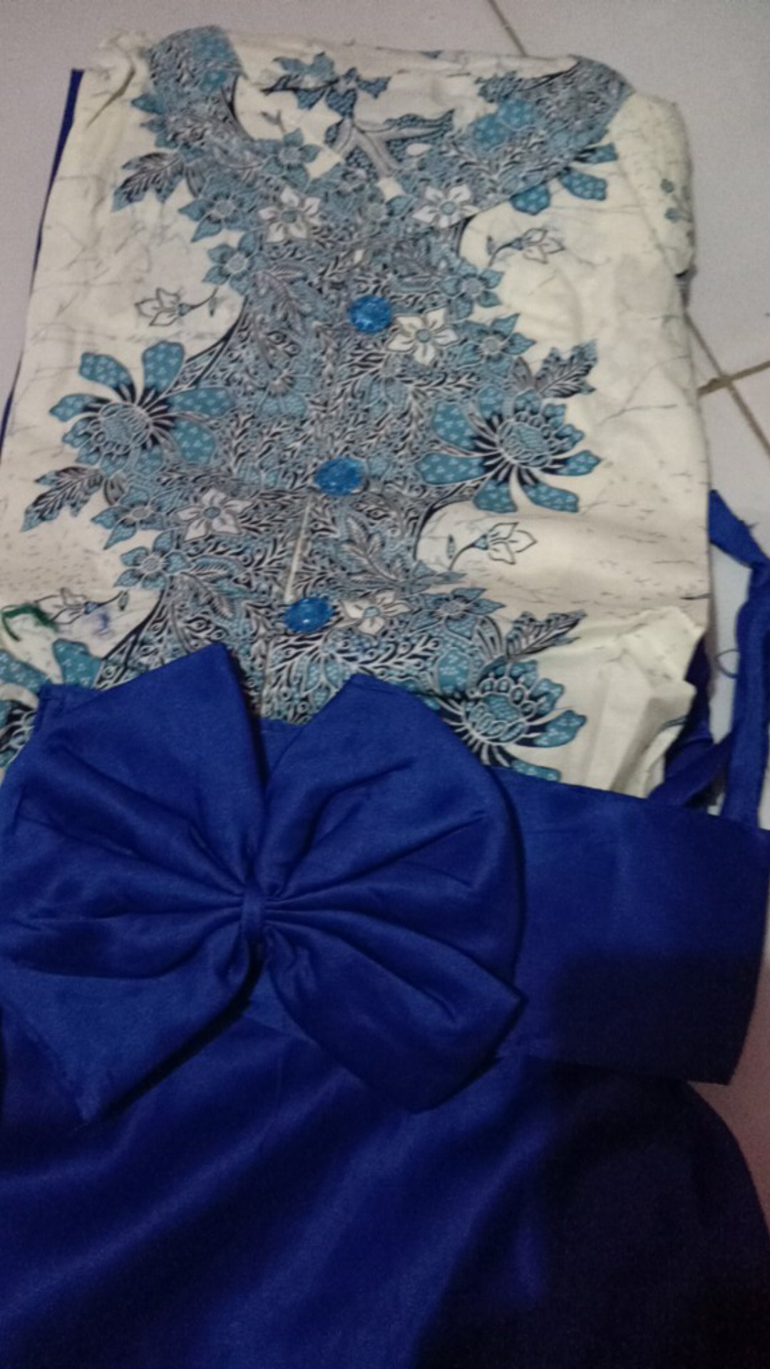 Couple Sar Gamis Pita Melati Batik Sarimbit Gamis Long Dress Klok Pesta Batik Modern