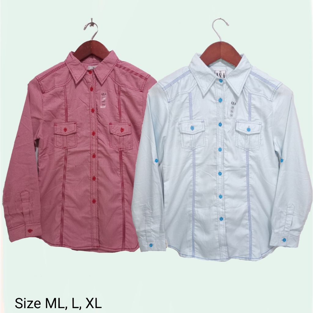 Kemeja Wanita JSA Lengan Panjang