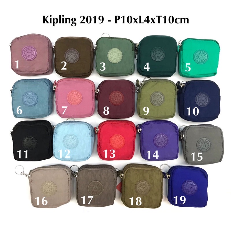 Dompet koin kipling 2 resleting import