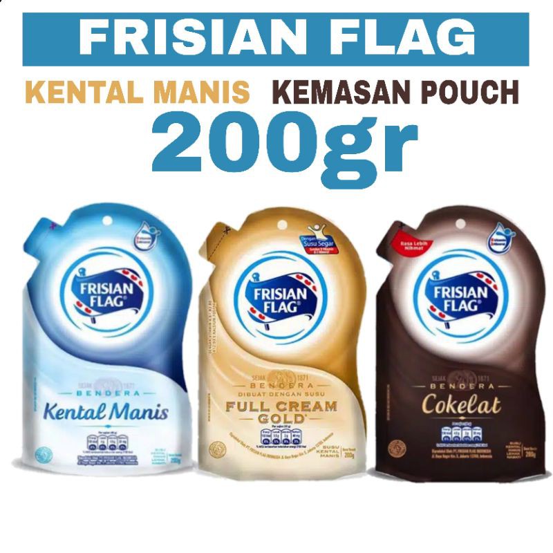 Susu kental manis kemasan pouch 200gr frisian flag