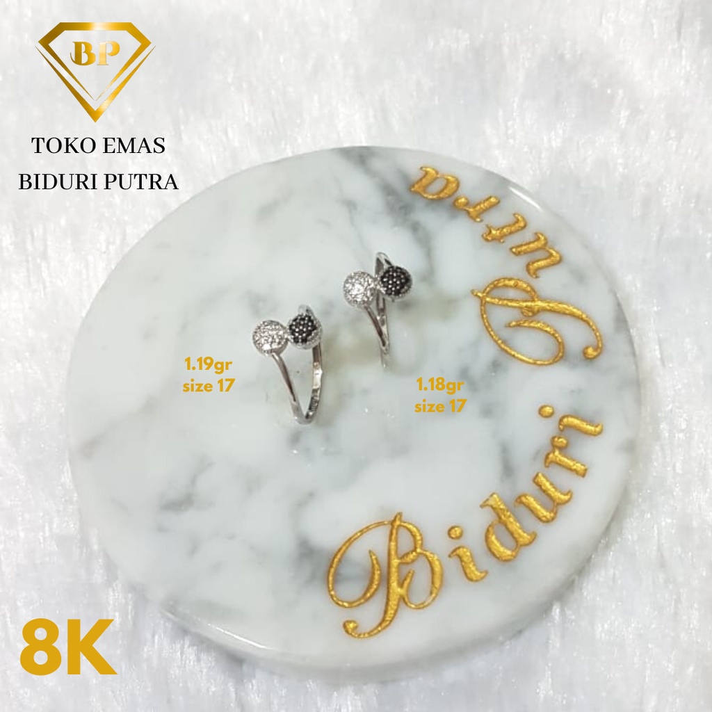 CINCIN ELEGANT VARIASI MATA PERHIASAN EMAS ASLI KADAR 8K/375 toko emas biduri putra