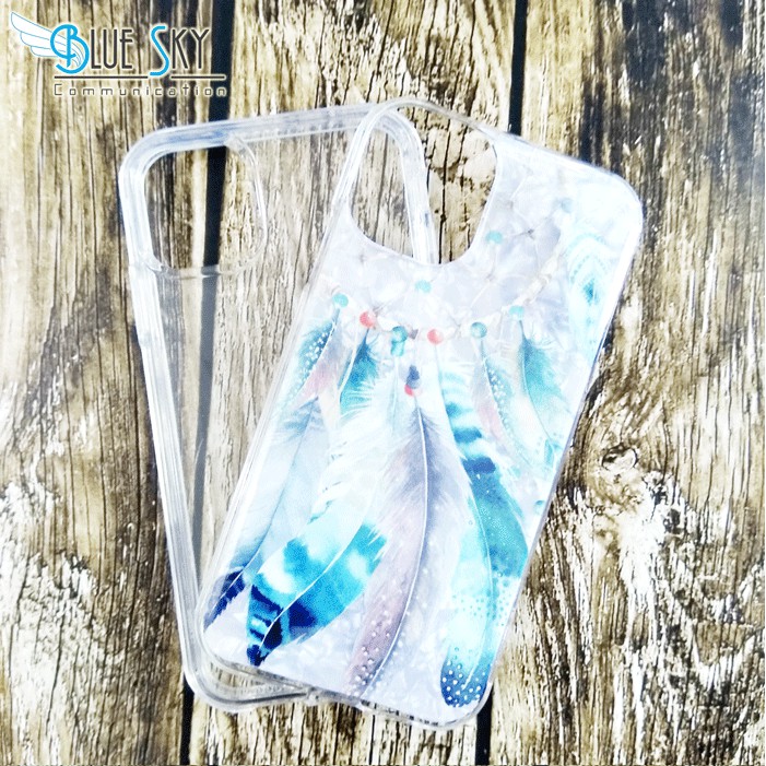 CASING PREMIUM SOFTCASE HARDCASE ANTICRACK BENING MOTIF BLUE IPHONE 11