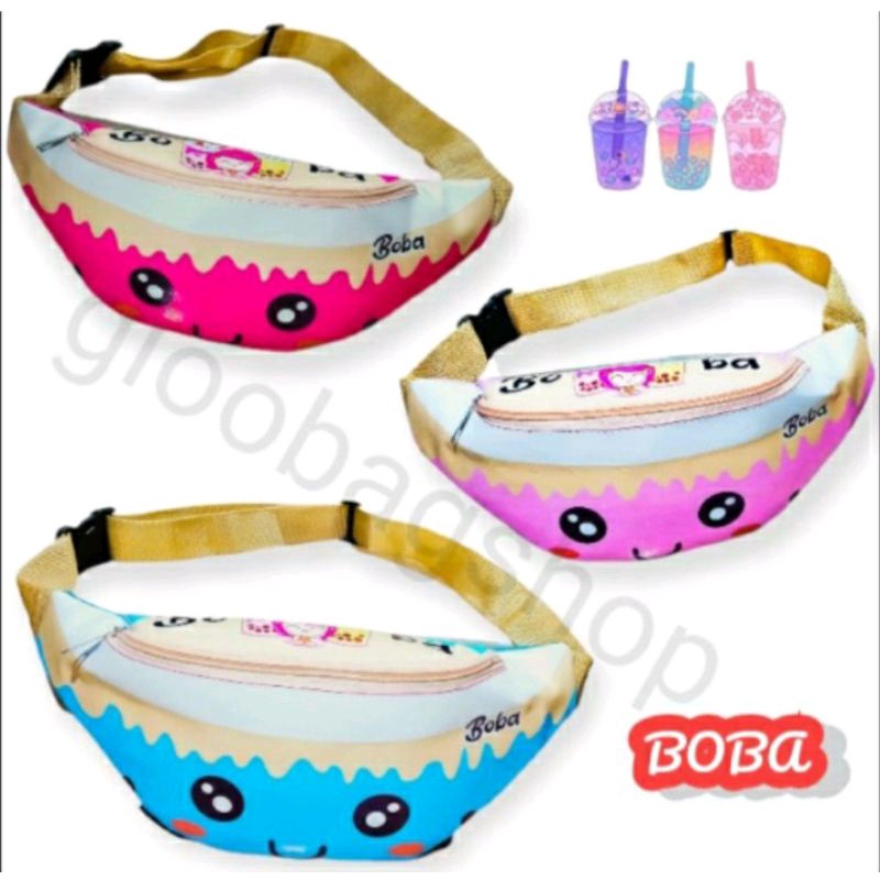 Waistbag anak Karakter/Tas Selempang Anak Boba/Tas Pinggang Murah Bagus/Tas Selempang Anak Cewek/Tas Pinggang Anak Perempuan/Tas Slempang Anak Perempuan/Waist bag Anak Cewek.