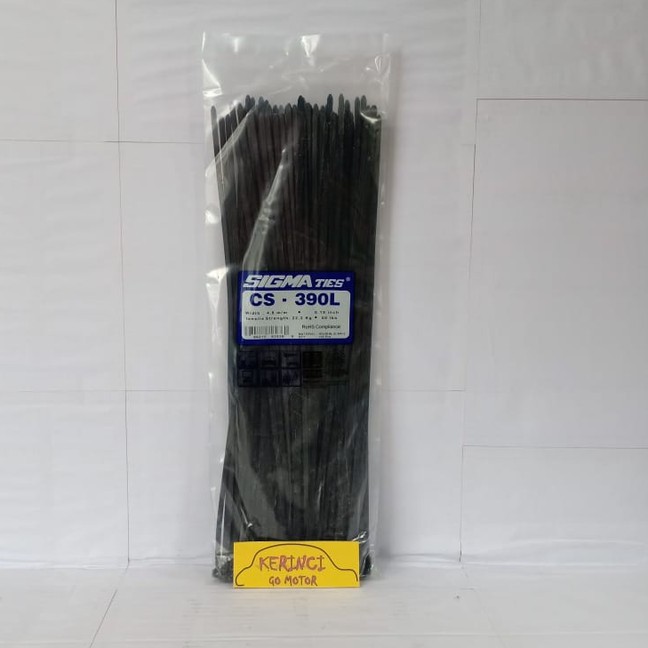 KABEL TIES SIGMA CS 390L LEBAR HITAM 39cm 1pcs - KABEL TIS INSULOK