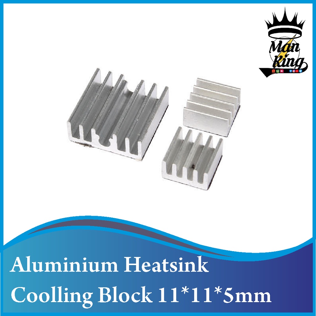 aluminium heatsink coolling block 11*11*5mm