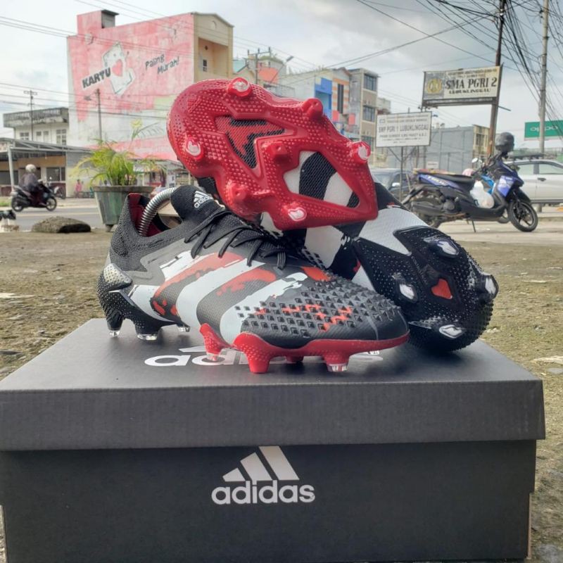 Sepatu Bola Adidas Predator Mutator 20.1 LOW FG - True Red Core Black