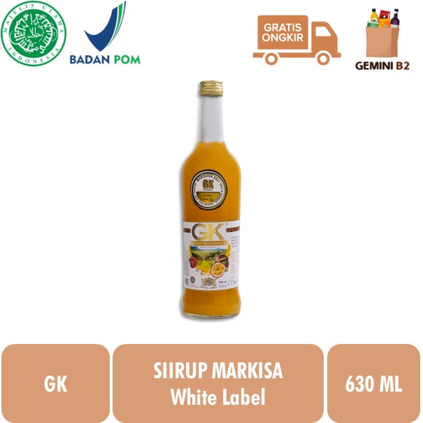 

Sirup Markisa GK White Label 630ml