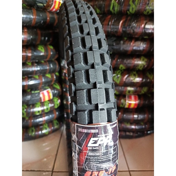 BAN MOTOR MURAH BEBEK RING 17 UKURAN 275 (80/90) TIPE SEMI TRILL (TAHU) BUKAN TUBLESS MERK EPR