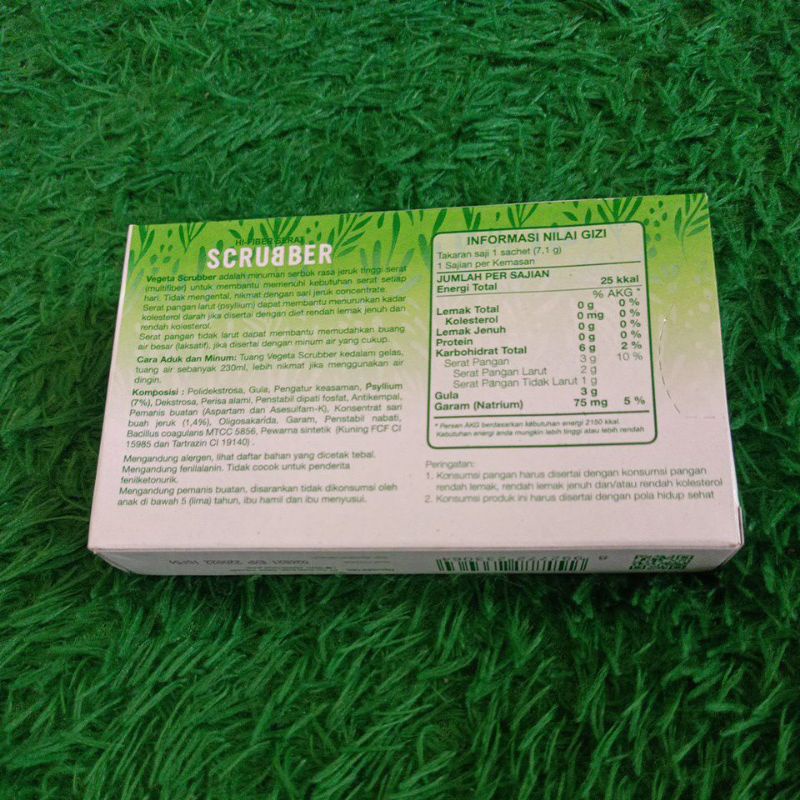 SCURBER rasa jeruk box isi 6 sachet 7,1g