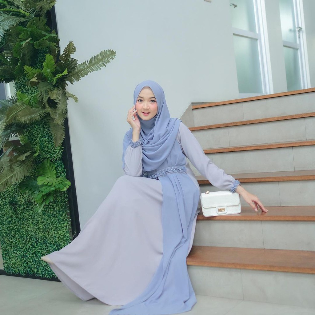 [ Bisa Cod ] Suci Syari Set Pashmina Setelan Gamis Set Syarii Muslim Termurah