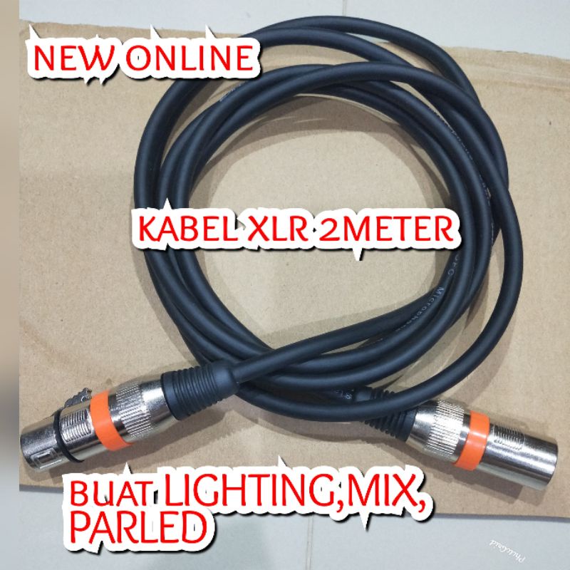 KABEL XRL 2 METER UNTUK LAMPU PARLED