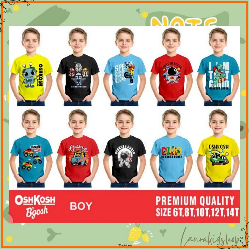 Kaos Distro Anak Laki-Laki combad 30's 3-10 Tahun