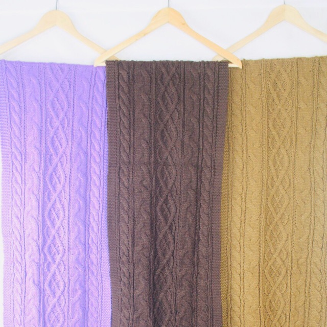 IMPORT Scarf Long Thick Syal Rajut Wool Winter Musim Dingin Tebal Winter Scarf Infinity Knitted