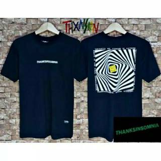  Kaos  Thanksinsomnia glow  in the dark  free sticker Shopee  