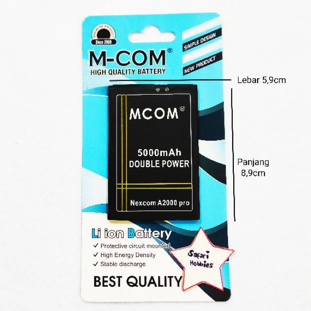 Baterai Nexcom A2000 Pro