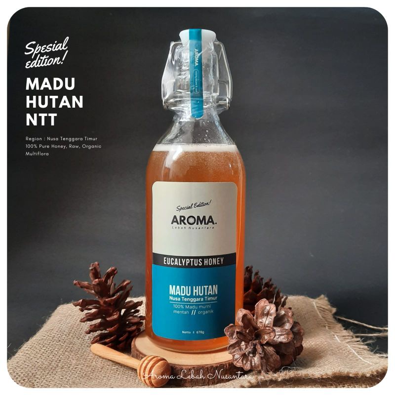 

Madu Hutan Asli NTT Murni Multiflora Eucalyptus Aroma Madu 670 gram