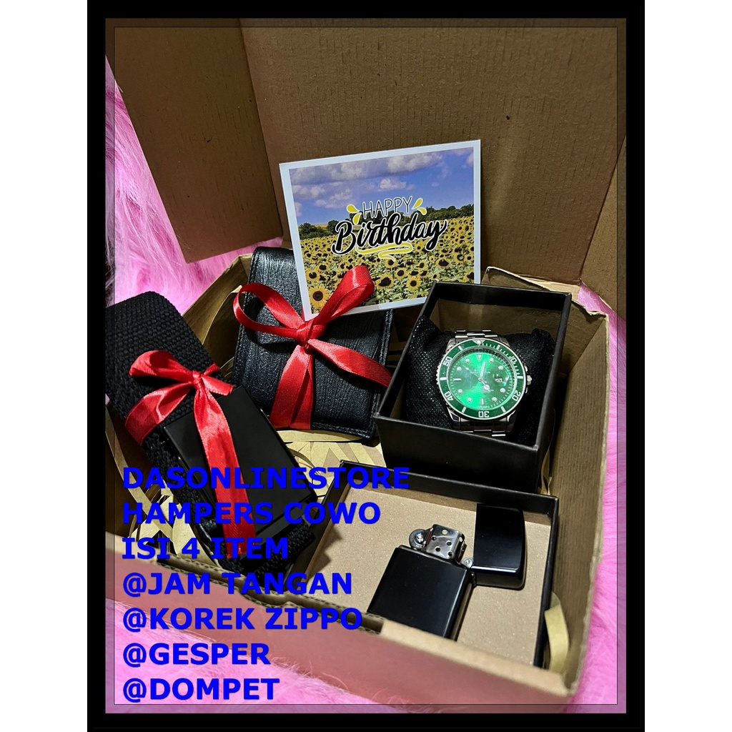 

Hampers kado ulang tahun cowok / hampers black / kado anniversary cowo - Paket 5, BIRTHDAY MURAH
