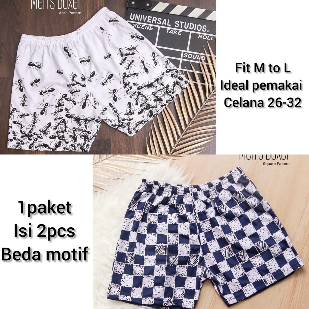 BISA COD / CELANA BOXER PRIA - ALIPIO781