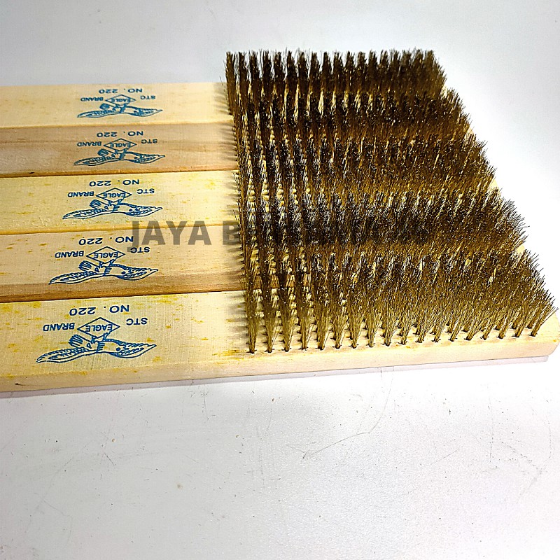 SIKAT KAWAT KUNINGAN EAGLE 8 BARIS / SIKAT KAWAT BAJA HALUS / WIRE BRUSH / PEMBERSIH KARAT