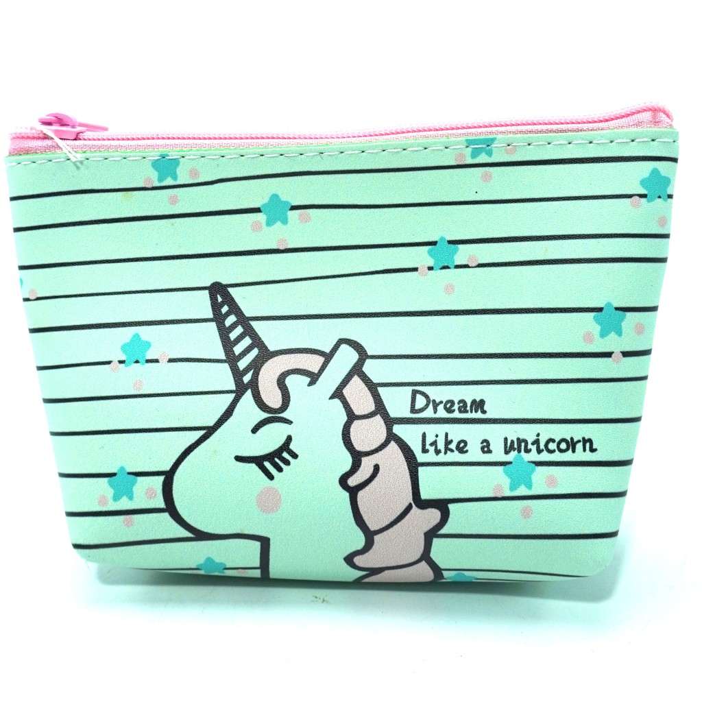 KOTAK PENSIL DOMPET WALLET ANAK SUPER UNIK (UNICORN) &quot;IMPORT QUALITY)