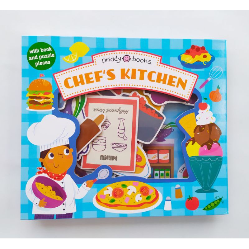 Priddy Books Let's Pretend Chef's Kitchen (with 15 play pieces) (minor box)