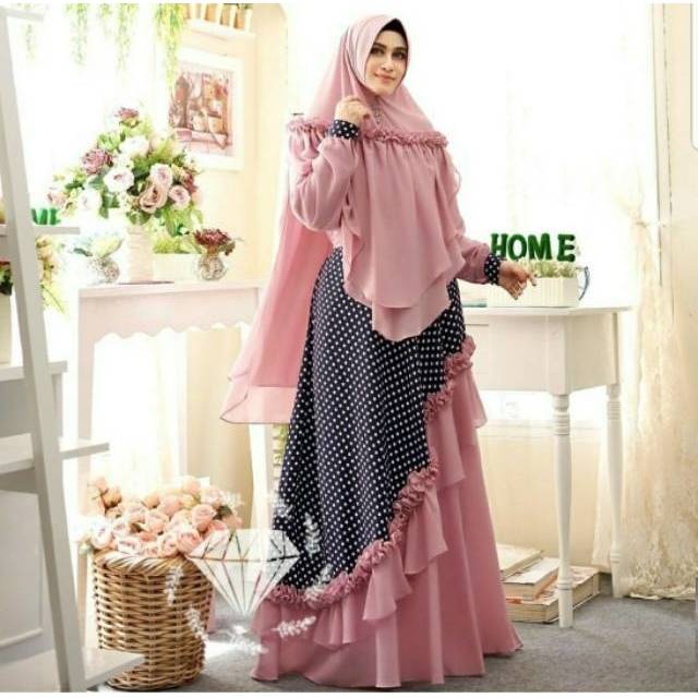 SYARI EKARIA, MOSCREPE, GAMIS HIJAB MUSLIM, MAXY DRESS