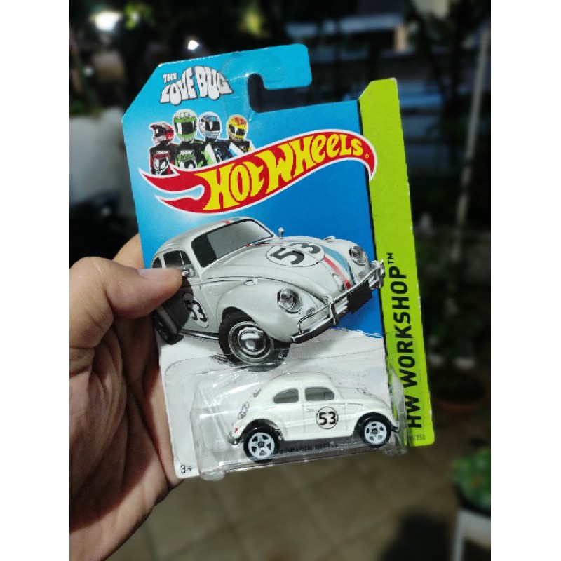 Hotwheels vw herbie putih