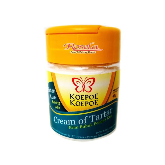 

Cream of Tartar KOEPOE KOEPOE / Kupu Kupu 43 g Krim Bubuk Pelapis Kue