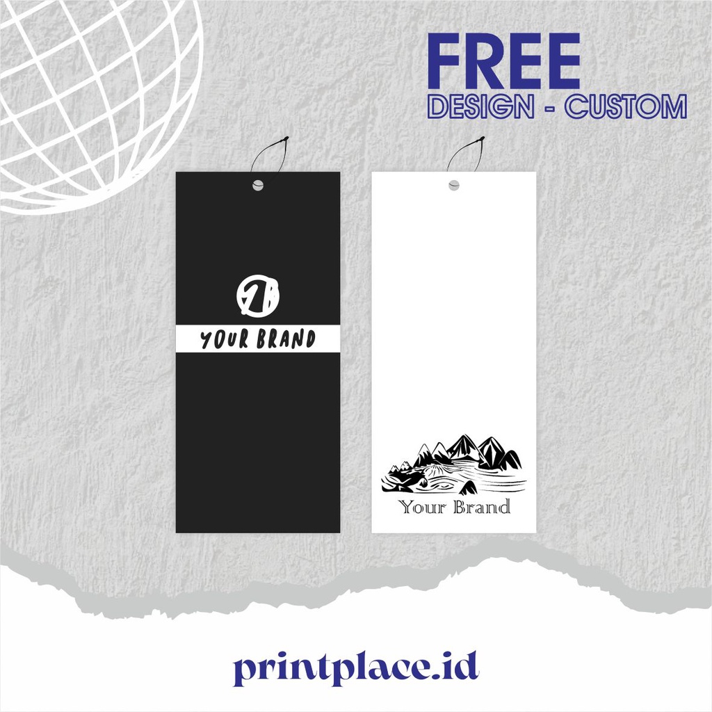 

HANGTAG / LABEL BAJU / CUSTOM DESAIN / SUDAH DILUBANGI