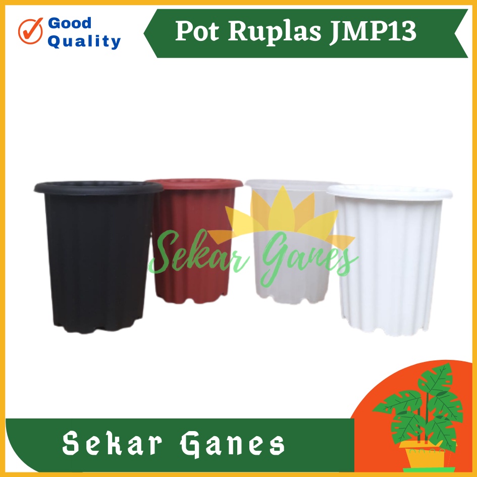 Pot Ruplas JMP 13 Putih Mirip Pot Yogap 10 13 15 Putih Coklat Merah Bata Bening Transparan Pot Yogap 17 18 19 Pot Bunga Tinggi Pirus Tegak Bagus Tebal Pot Plastik Murah Grosir