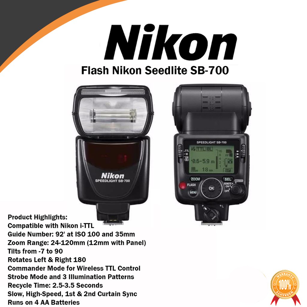 Jual Nikon AF Speedlight SB-700 Flash SB700 Indonesia|Shopee Indonesia