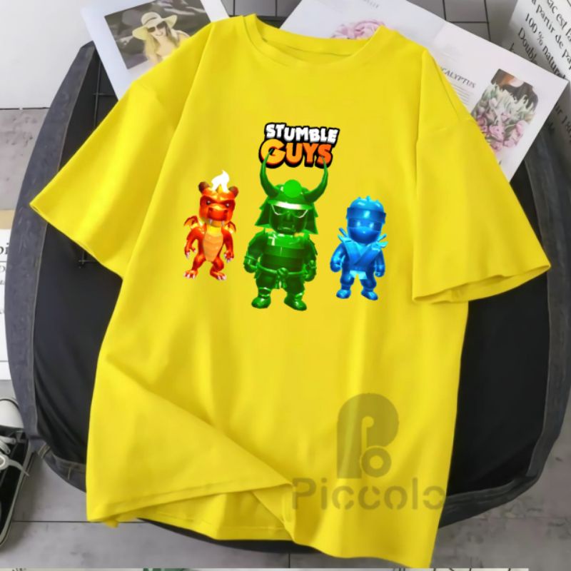 baju kaos anak stumble guys bahan premium Free nama