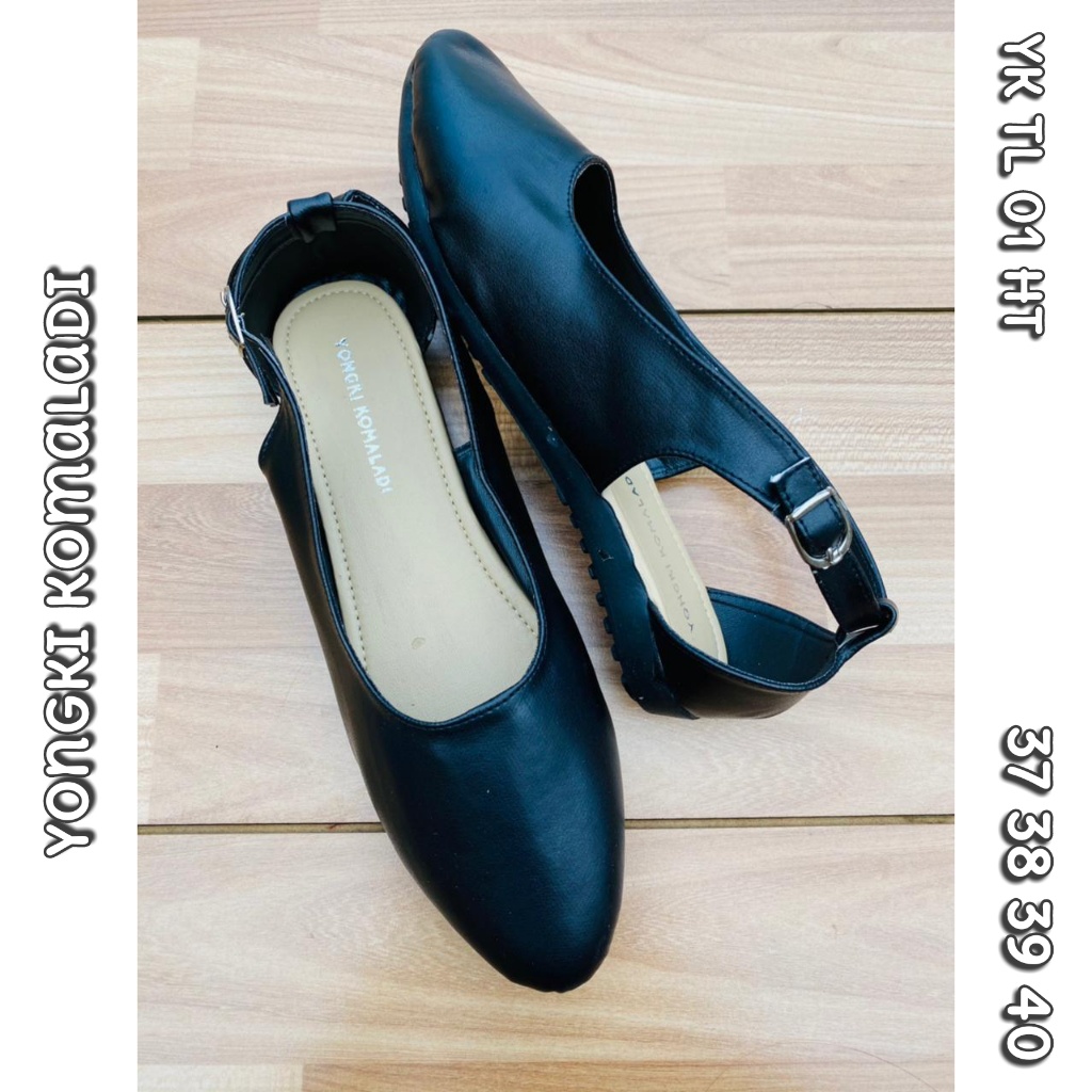 flatshoes tali belakang hitam