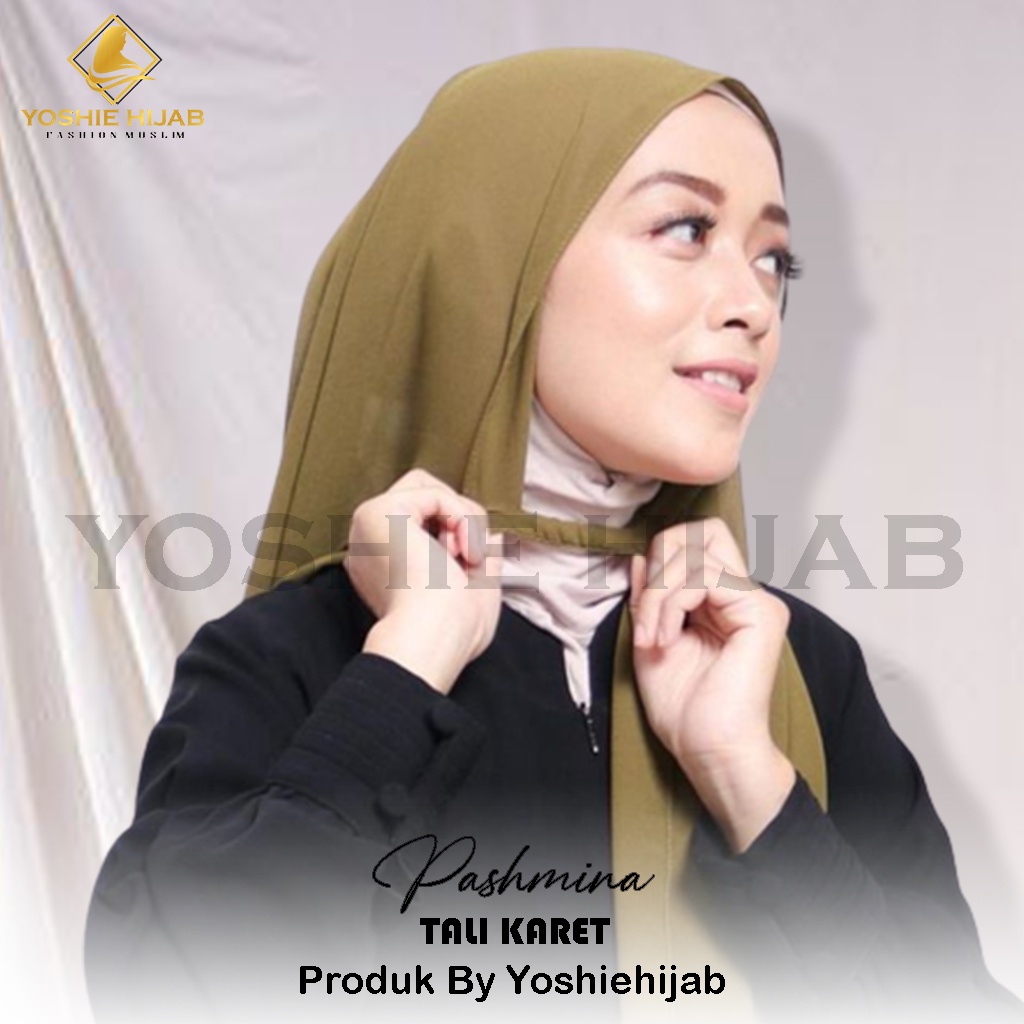 Pashmina Instan Tali Karet Diamond