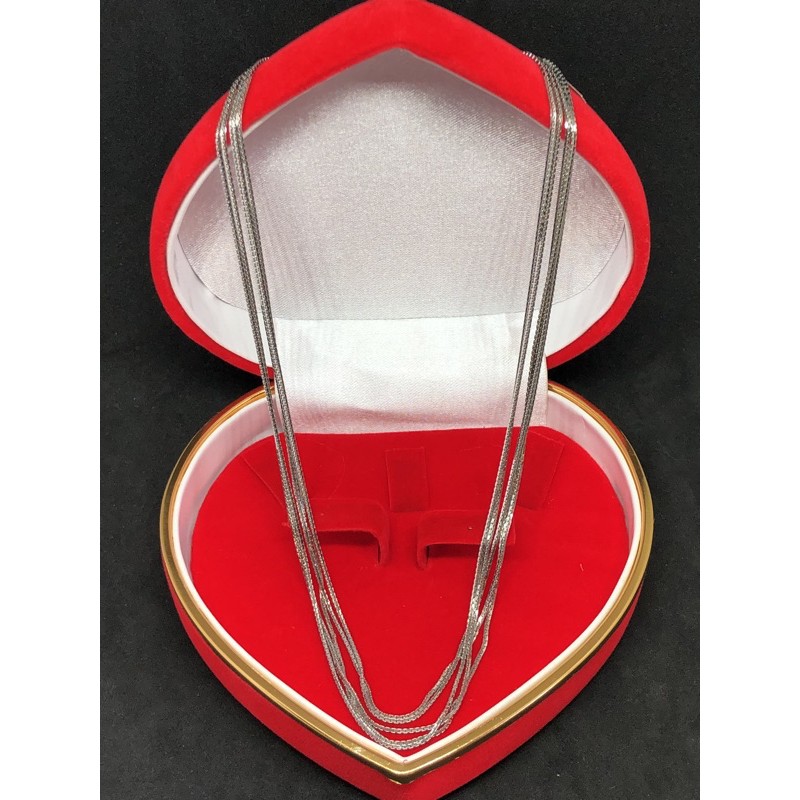 Asia Silver - Kalung Laki Perempuan Model Itali Santa Pria Wanita Perak Asli Kadar 925