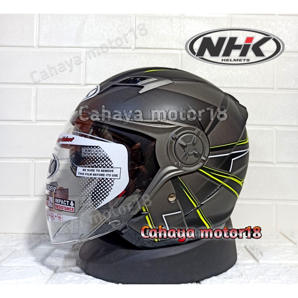 Helm Nhk Gladiator hawk doff yellow