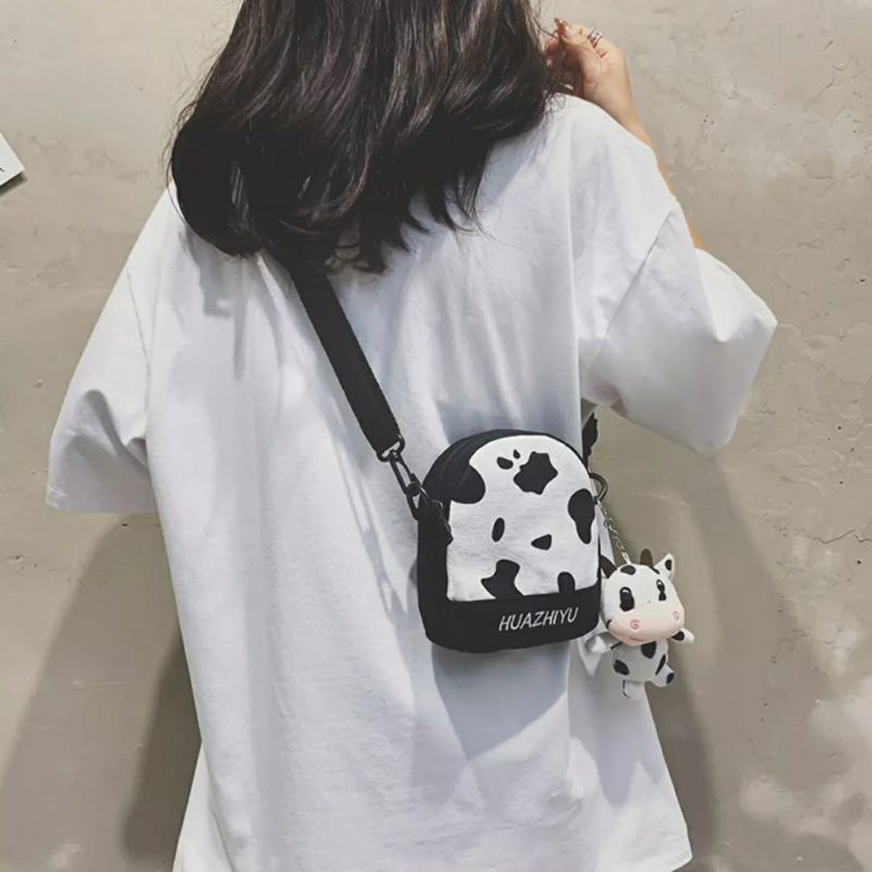 dem_Sare / DS1097 - Slingbag Tas slempang Motif Sapi Sling bag Tas selempang Mini