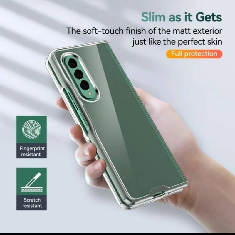 Casing Hard Transparan Holder Case For Samsung Galaxy Z Fold 3 Fold3