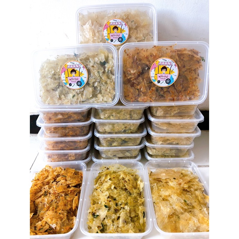 

Keripik Kaca 100gr Keripik Beling Kemasan Tepak