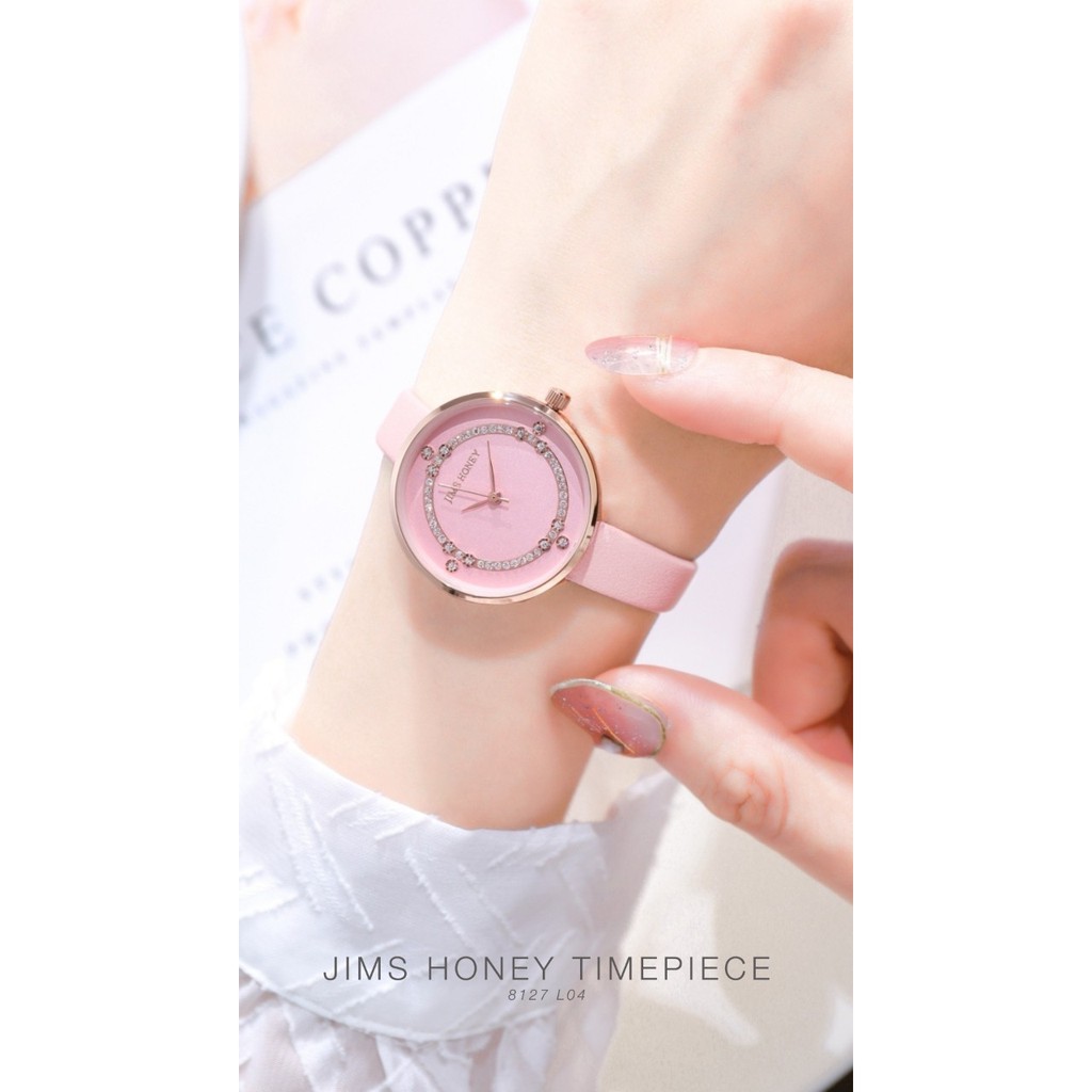 (BISA COD) JAM TANGAN WANITA JIMSHONEY CEWEK TERBARU ANALOG IMPORT 8127 PROMO FREE BOX