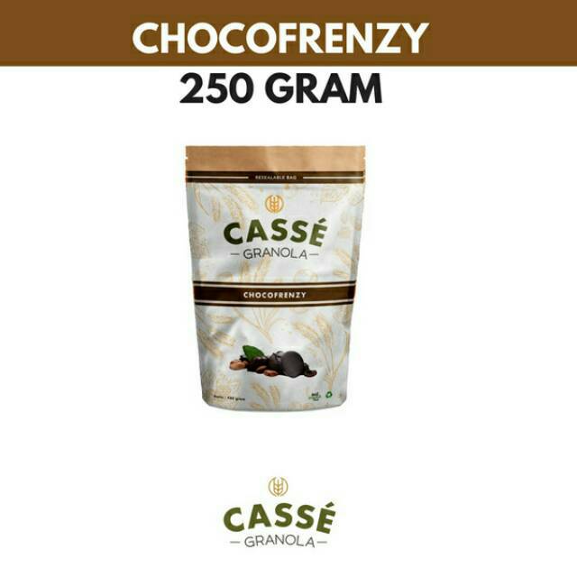 

Chocofrenzy Cassé Granola 250 gram / Granola Coklat / Personal Size Snack
