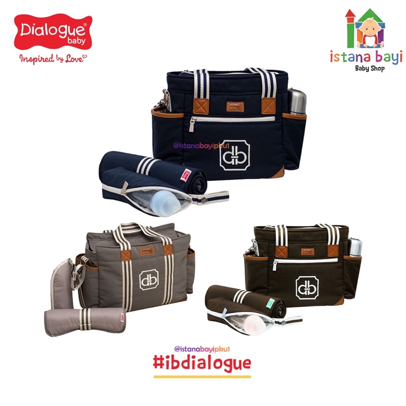 Dialogue Baby Tas Besar 5in1 Set Classy Series DGT7413 - Tas Bayi