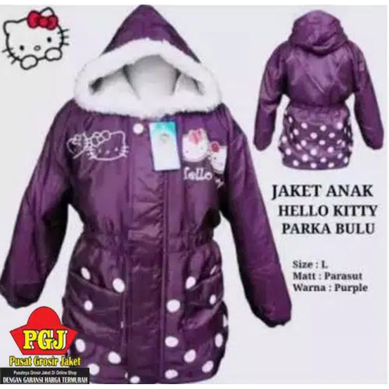 BIG SALE Jaket hello kitty anak perempuan-jaket anak lucu-keren-terlariss