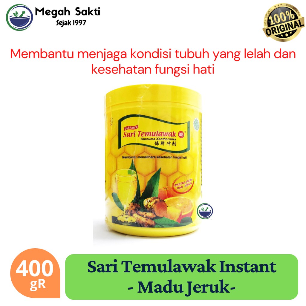 

MGS - Sari Temulawak 85 Instan Plus Madu Jeruk Toples 400 gR CDK