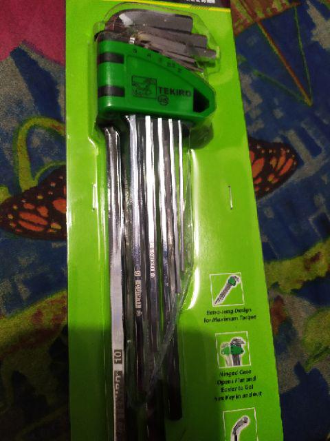 Kunci L Set Panjang Tekiro 8 Pcs