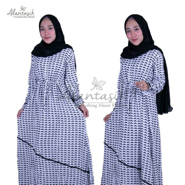 gamis bunga katun RAYON bunga R.28