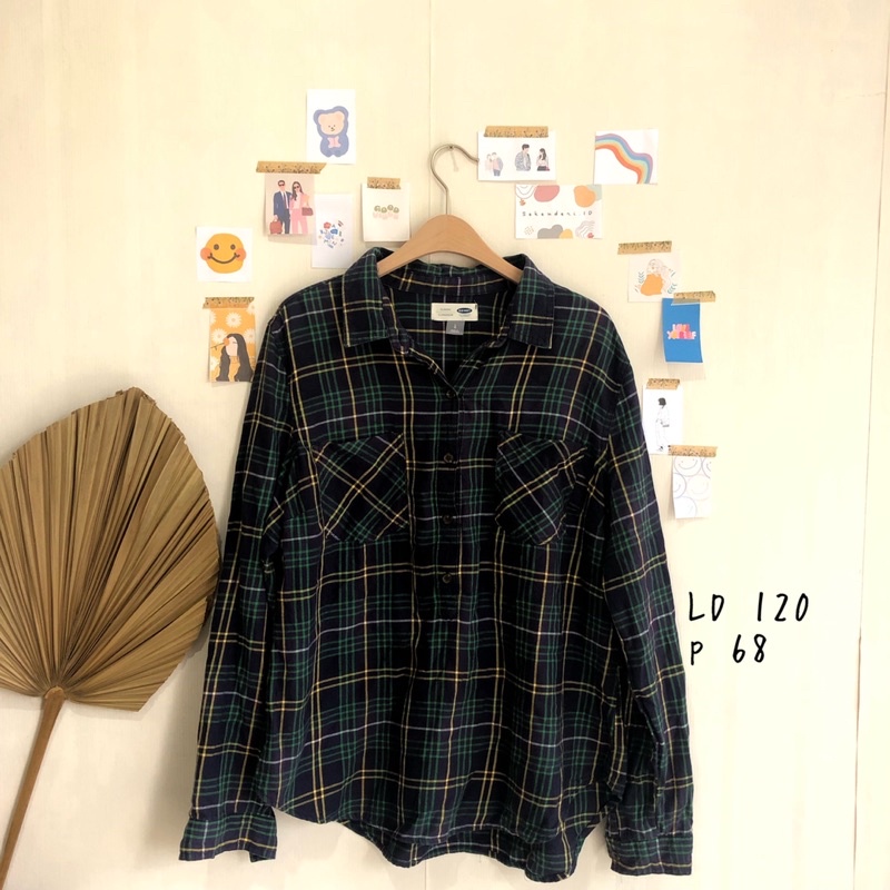 old navy square flanel shirt